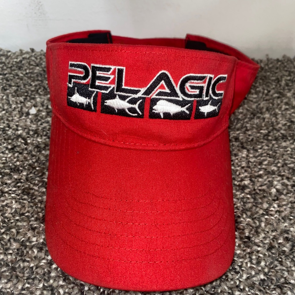 Brand new Red and Black Pelagic adjustable visor